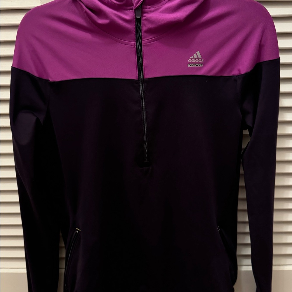 Adidas Techfit Climalite Hooded Jacket — Size M — LIKE NEW
